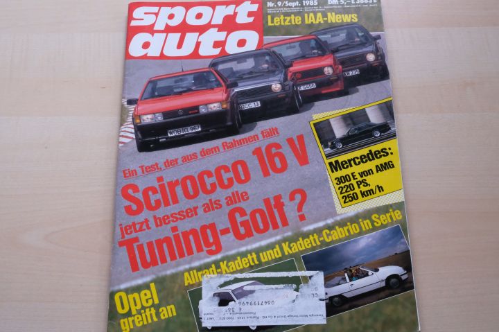 Sport Auto 09/1985